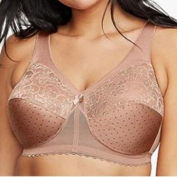 Glamorise Women's 56B Full Figure MagicLift Original Wirefree Support Bra #1000 - Picture 1 of 6